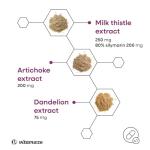 Milk Thistle High Strength 6000mg (3 Months) with Dandelion & Artichoke, High Dose, 80% Silymarin Extract, Natural Liver Cleanse Supplement, 90 Vegan Capsules. Vitamaze®