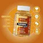Turmeric, Ginger & Black Pepper Complex Gummy | Light Spiced Fruit Flavour | 60 Vegan Gummies | Joint Support, Digestive Health & Anti-Inflammation by NUTRIGUMS®
