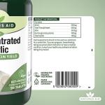 Natures Aid Concentrated Garlic 2000µg - 90 Tablets - High Strength Cold Pressed Allicin & Aliin Supplement - Support Heart Health & Circulation - Vegan Vegetarian Gluten Free Not Capsules or Gummies