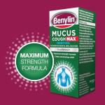 Benylin Mucus Cough Max Menthol Flavour, Helps to Clear Chest Mucus from Day 1, Cough Medicine for Adults, 100 mg/5 ml Oral Solution, 150 ml