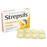 Strepsils Honey and Lemon Lozenges , 16 Total, Soothing Relief, Sore Throat Relief, Immediate Prevention, Effective Antiseptics, Fast Acting Relief, Up To 2 Hours Relief, Sore Throat, Medication