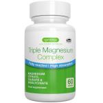 Igennus Superior Triple Magnesium Complex, 30 Servings, 2000mg Glycinate, Citrate & Taurate, Clean Label & Chelated, 262mg Elemental, No Magnesium Oxide, Vegan, 60 Tablets for Women & Men