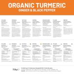 Organic Turmeric 2280mg (High Strength) with Black Pepper & Ginger - 180 Vegan Turmeric Capsules with Active Ingredient Curcumin I Soil Association Approved I UK Made by Prowise Healthcare