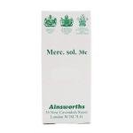 Ainsworths 30C MERC Sol Homoeopathic Remedy - Pack of 120 Tablets