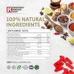 Instant Knockout Cut - 120 Weight Management Diet Pills - Men and Women -100% Natural Ingredients with Glucomannan, Green Tea Extract, Cayenne Pepper Seeds and More - UK Made Premium Supplement