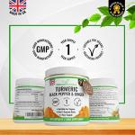 365 Turmeric, Black Pepper & Ginger Capsules - High Strength Turmeric 365 Vegetarian Capsules (1 Year Supply) – Vegetarian Supplement Made in The UK by Natural Answers