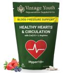 Hyper10+ Blood Pressure Support Supplement | Promotes Cardiovascular Health and Blood Vessel Dilation | Supports Healthy Blood Pressure