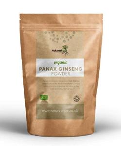 Nature’s Root Organic Panax Ginseng Powder 30g - Korean Ginseng | Asian Herb | Immune System Support | Vegan | Certified Organic