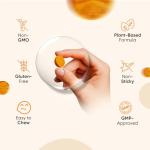 Turmeric Gummies with Black Pepper & Ginger 2100mg | 90 Vegan Gummies | Natural Lemon Flavour | 3 Months Supply | Non-GMO & Gluten Free | 3-in-1 Turmeric Supplement for Men & Women