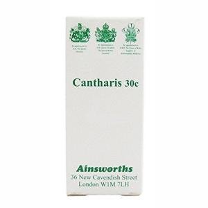 Ainsworths 30C Cantharis Homoeopathic Remedy - Pack of 120 Tablets