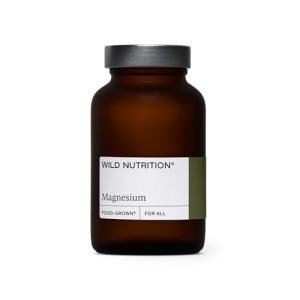 WILD NUTRITION Food-Grown® Magnesium Supplements | Naturally Sourced Pure Magnesium for Sleep, to Support Muscle Recovery and Healthy Bones | 60 Capsules