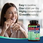 LONDON LIFE SCIENCES 365 Tablets KSM-66 Ashwagandha 2000mg +5 Percent Withanolides Highest Concentration Vegan Organic Root Extract UK Supplier London