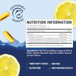 EPA Ultra 1,105MG | Heart Health & Cellular Function Support | Omega 3 Fish Oil | 1,650MG Total Omega-3 Fatty Acids | High Strength EPA Supplement | Sustainably Sourced & Gluten-Free | 60 Ct.