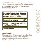 Solgar Vitamin D3 (Cholecalciferol) 1000 IU (25 µg) Tablets - Pack of 90 - Support a Healthy Immune System - Stronger Teeth and Bones - Vegan and Gluten Free