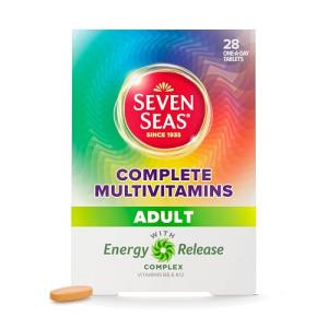 Seven Seas Complete Multivitamins Adult With Vitamin C, Vitamin D, Zinc plus Energy Release Complex 1 With Vitamins B6 and B12, 28 Tablets, 4-Week Supply