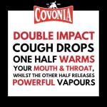 Covonia Double Impact Cough Drops Berry Blast , Powerful Menthol Vapours , Suitable for Vegetarians , Alcohol Free Cough Drops , 51g