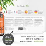 Nutravita Organic Ashwagandha KSM-66® with 5% Withanolides - Vegan Friendly with The Highest Concentration Most Bioavailable Full-Spectrum Root Powder for Immune Support - Made in The UK