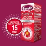 Benylin Chesty Coughs Non-Drowsy (1x 150ml), Non-Drowsy Cough Syrup for Deep Penetrating Relief, For Mucus Relief and Reduces Chest Congestion, Cough Syrup Soothes Your Cough Fast