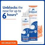 Sterimar Congestion Relief, Nasal Spray, With Copper Hypertonic, 100% Natural Sea Water, Free from Steroids, Drugs & Preservatives, For Adults & Children 3+, 100 ml