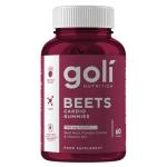 Goli Beets Cardio Gummies | 100mg CoQ10 & Beet Root Extract | Heart Health & Antioxidant | Gluten-Free, Vegan, Non-GMO & Gelatin-Free | Nature's Great Superfood | 60 Gummies