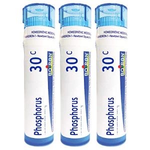 Boiron Phosphorus 30c Homeopathic Medicine for Dizziness with Sleeplessness - Pack of 3 (240 Pellets)
