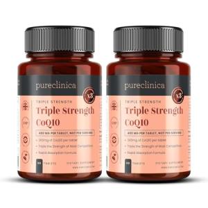 CoQ10 300mg – High Strength Co Enzyme Q10 Supplement with Vitamin C & Black Pepper for Better Absorption – 180 Tablets (2 x 90) – 6 Month Supply – Energy & Heart Health Support