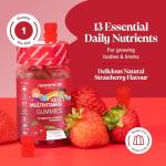 Kids Multivitamin Gummies - 13 Essential Kids Vitamins – 1 Month Supply - Chewable Multivitamins Gummies 3-12 and Older - Childrens Vitamins - Novomins
