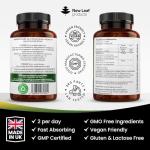 Ginkgo Biloba and Korean Ginseng Tablets - 7000mg Ginkgo Biloba Herbal Supplements & 600mg Panax Ginseng High Strength Ginseng Extract - Enriched with Vitamin B3 & B5-360 Vegan Tablets
