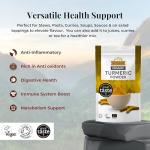 Ausha Organic Turmeric Powder 200g - UK Certified Organic by Soil Association - 1* Great Taste Award 2023- Use in Cooking, Turmeric Shot, Smoothies, Juices - High Curcumin - Tumeric Latte