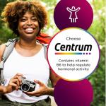 Centrum Women 50+ Tablets Multivitamin & Mineral Supplements, 23 essential nutrients including vitamin D, C, and Iron, 30 ct