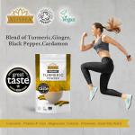 Ausha Organic Turmeric Powder 200g - UK Certified Organic by Soil Association - 1* Great Taste Award 2023- Use in Cooking, Turmeric Shot, Smoothies, Juices - High Curcumin - Tumeric Latte