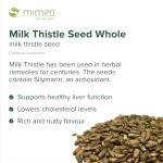 Mimea Milk Thistle Seeds Whole | 1kg | Quality Ingredients | Natural | No Additives | Liver Support