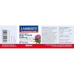 Lamberts Milk Thistle 2500mg – High Strength Herbal Extract Standardised to 80% Silymarin – 60 Tablets – Vegan-Friendly