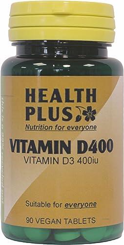 Health Plus Vitamin D 400iu Vitamin D Supplement - 90 Tablets