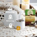 Organic India Tulsi Honey Chamomile Tea - Organic Tulsi & Chamomile Infusion - Softly Sweet Herbal Blend with Honey Notes - Caffeine-Free for Relaxation - 18 Individually Wrapped Tea Bags