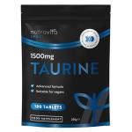 Nutravita Taurine Supplement 1500mg - 180 High Strength Taurine Tablets - Vegan Amino Acids Taurine Nutritional Supplements - Powder Alternative - Sports Supplement for Men & Women - Made in The UK