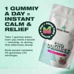 Swiss Peak, High-Strength 3200mg CBD Cherry Flavoured Gummies, 70 Gummies Per Tub, Non-GMO, All Natural & No THC, Vegan, Gluten-Free | UK-Made