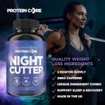 Night Cutter Fat Burner Tablets Fast Weight Loss Tabs Non-Stimulant Lose Weight Management Quick Pills - UK Made (60)