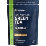 Green Tea Capsules 12,480mg | High Strength Green Tea Extract | Contains Polyphenols | 120 Powder Capsules | Vegan | by Horbaach