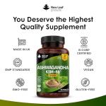 Ashwagandha KSM 66-1200mg - 180 Vegan Tablets Pure High Strength Ashwagandha Root Extract - 3 Months Supply KSM Tablets Supplement (not Capsules) Non-GMO & UK Made