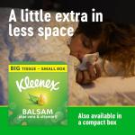 Kleenex Balsam Pocket Tissues, 8 Pocket Packs of Travel Tissues, Balmcare to Protect and Soothe Your Nose for Cold & Flu