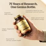 Solgar Vitamin B-Complex "100" Extra High Potency Vegetable Capsules - Pack of 100 - Supports Mental Performance and Reduces Fatigue - Vegan