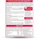 Iron Tablets Supplement, Boosts Energy, Vitality, Power and Immunity and Supports Against Anemia, Tiredness and Fatigue with Added Vitamin C Vitamin B12 and Folic Acid (Vitamin B9), Vitabiotics Ultra