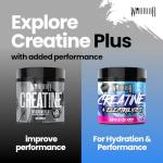 Warrior Creatine Monohydrate Powder + Electrolytes Powder 360g (80 Servings) – Performance, Hydration, Pre & Post Workout for Men & Women – Micronized Creatine + Electrolyte Supplement, Mixed Berry