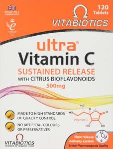 Vitamin C Tablets Sustained Release with Bioflavonoids - 120 Tablets