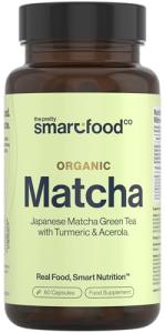 Green Tea Extract Capsules - Organic Matcha Green Tea Tablets - Boosted with Turmeric, Acerola Cherry & Black Pepper - 1360MG Complex - Green Tea Supplement - 60 Capsules - UK Made