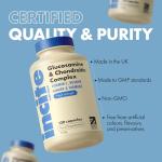 Glucosamine and Chondroitin High Strength Complex with MSM, Vitamin C, Ginger, Rosehip & Turmeric - 120 Premium Capsules Joint Care Supplements Made in The UK by Incite Nutrition