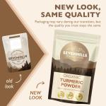 Sevenhills Wholefoods Organic Turmeric Powder 500g, Premium Spice for use in Drinks, curries and savoury Dishes, Curcumin