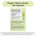 Green Tea Extract Capsules - Organic Matcha Green Tea Tablets - Boosted with Turmeric, Acerola Cherry & Black Pepper - 1360MG Complex - Green Tea Supplement - 60 Capsules - UK Made