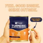 Turmeric Tablets 5400mg with Black Pepper, Ginger - High Strength Turmeric 95% Curcumin Supplements | 150 Easy Swallow Tablets (Not Capsules or Powder) - Letterbox Friendly - Made in UK - Prowise